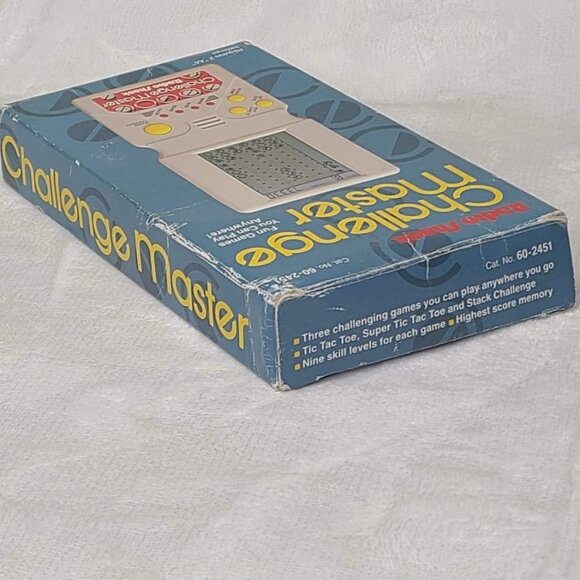 Radio Shack Challenger Master Handheld Electronic Game 3 in one With Box Works - Picture 5 of 12